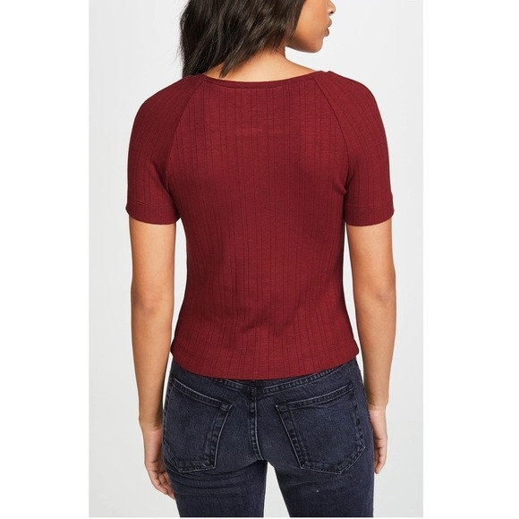 3x1 Slim Knit Henley - /Red - Picture 2 of 9
